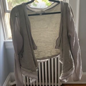 71 Stanton - Pretty, open front sweatshirt